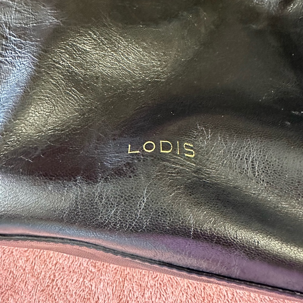 Lodi’s black purse/backpack